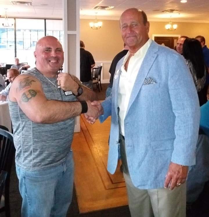At Hall of Fame reception the Deal & Big Ron Shaw